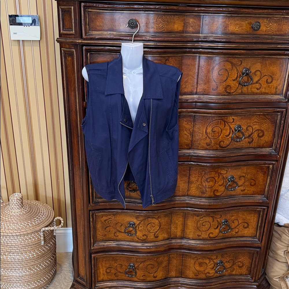 Sanctuary Midnight Blue Tencel Vest